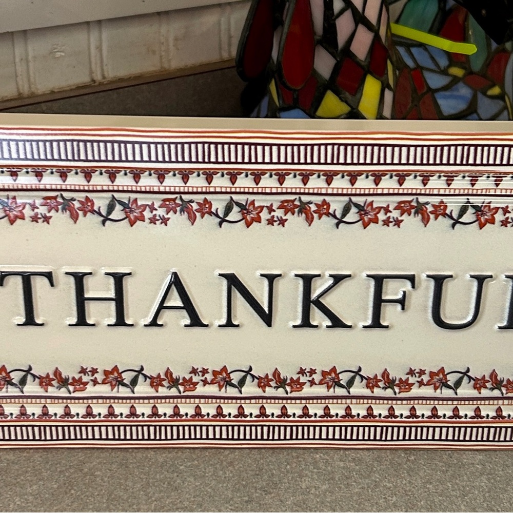 Red Shed “Thankful” Wall Decor Sign brand new with tags.